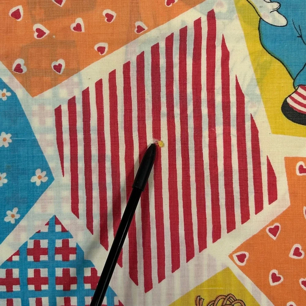 Vintage Raggedy Ann and Andy Pillowcase Bobbs-Merrill Patchwork Print MultiColor